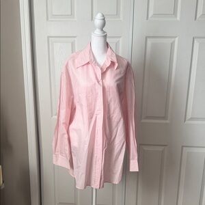 Zara Pink Striped Blouse
